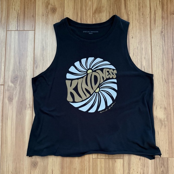 Spiritual Gangster Tops - Spiritual Gangster Kindness Tank in Black